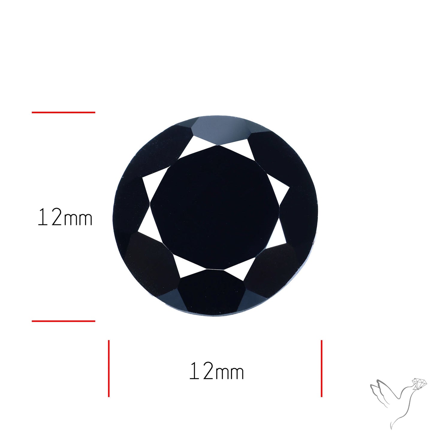 Faceted Black Spinel