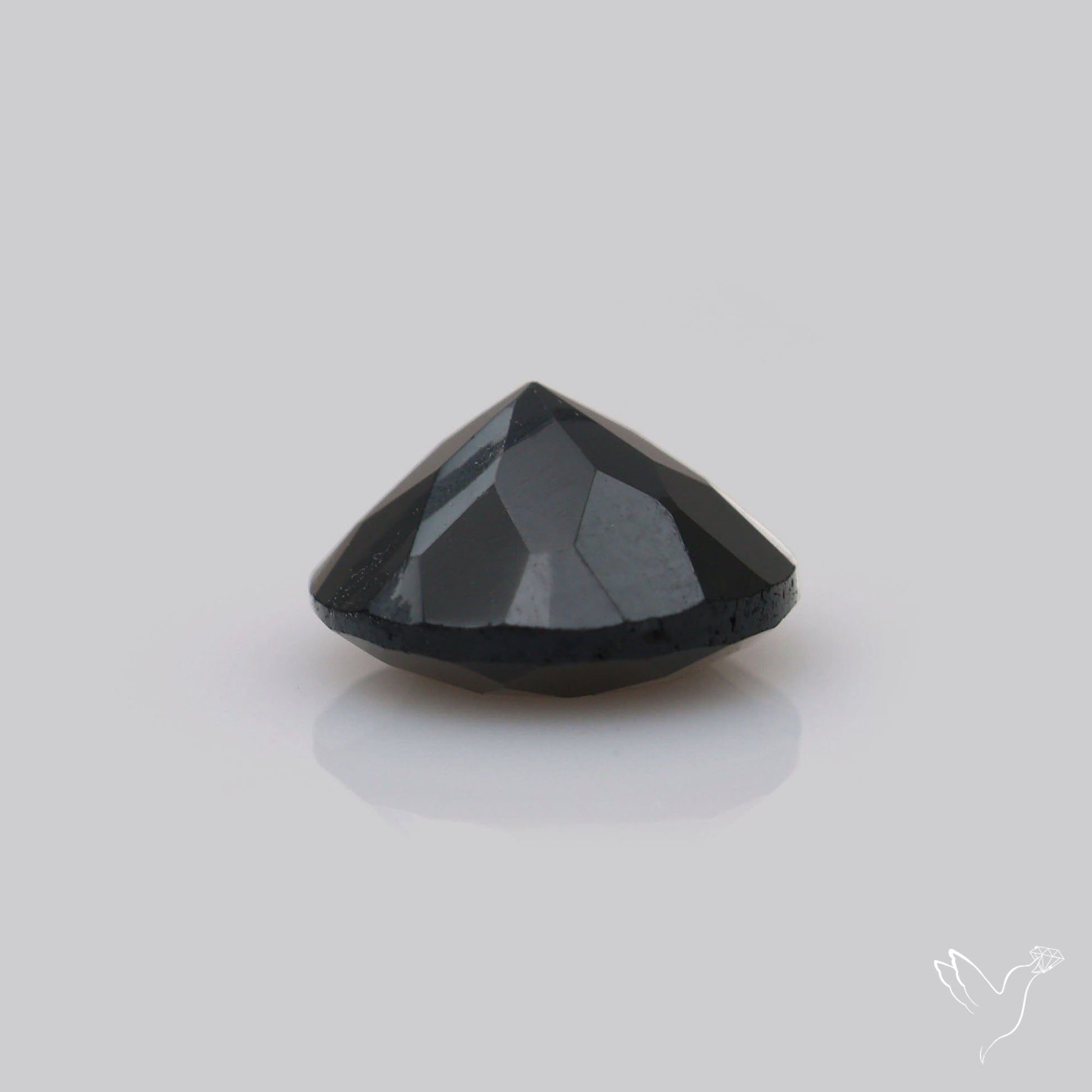 Faceted Black Spinel