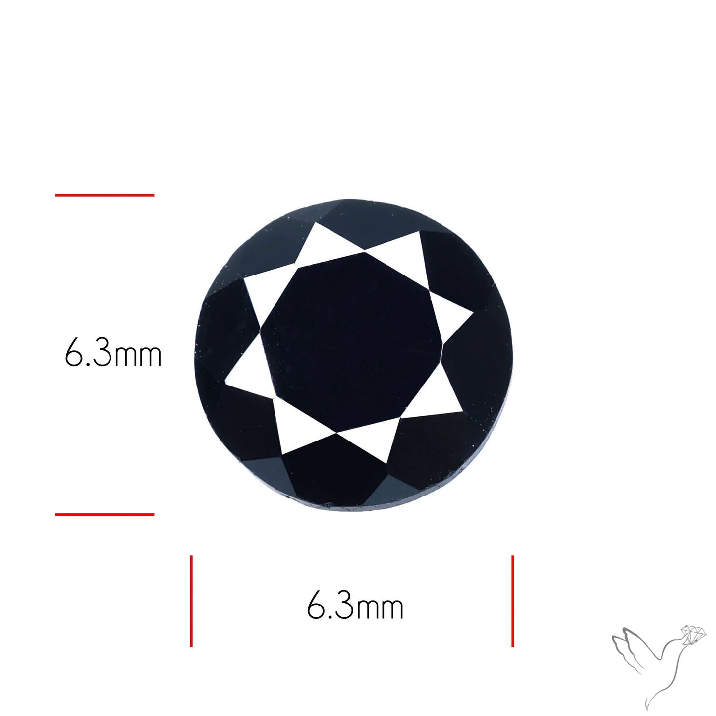 Faceted Black Spinel