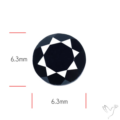 Faceted Black Spinel