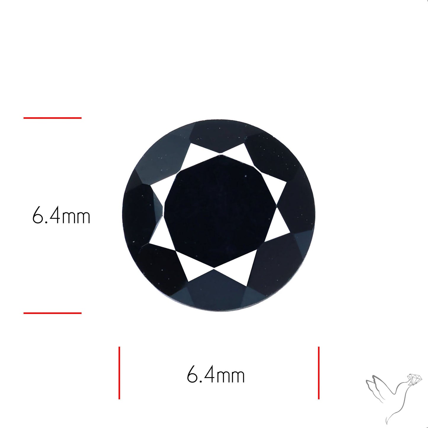Faceted Black Spinel