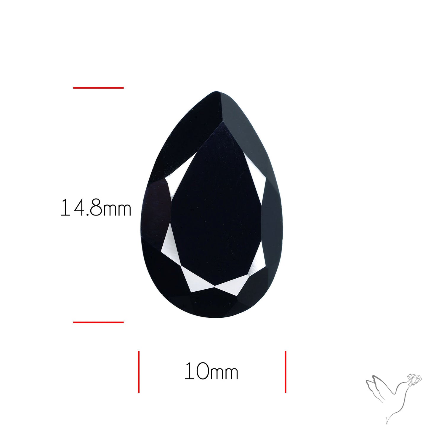 Faceted Black Spinel