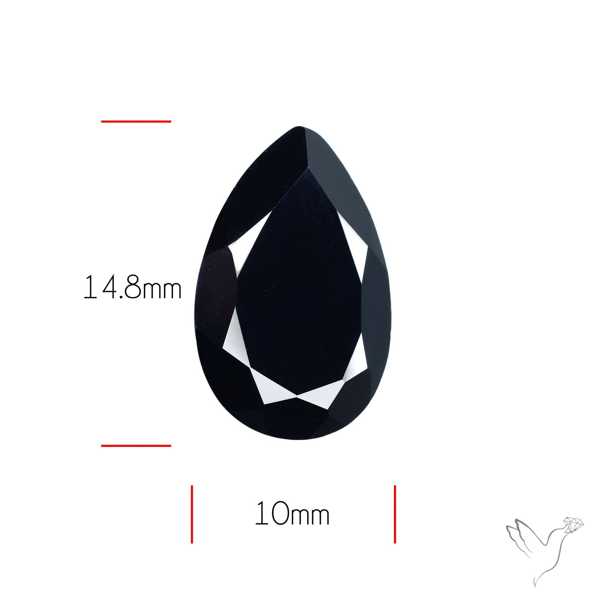 Faceted Black Spinel