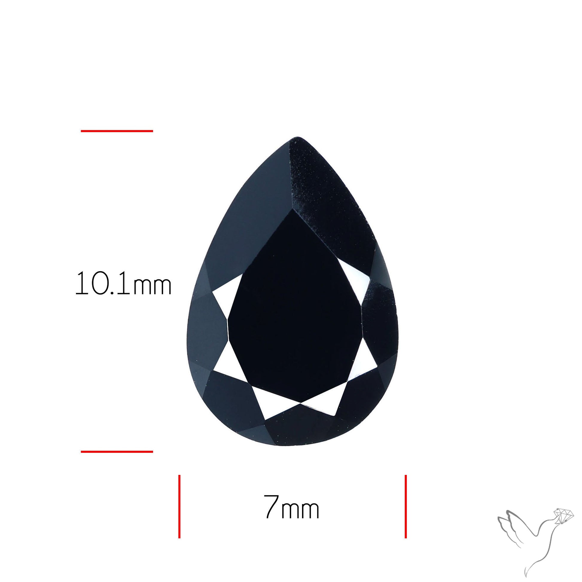 Faceted Black Spinel