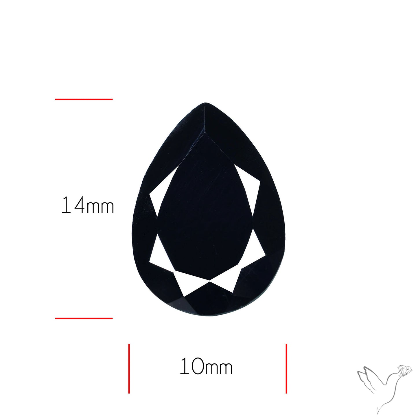 Faceted Black Spinel