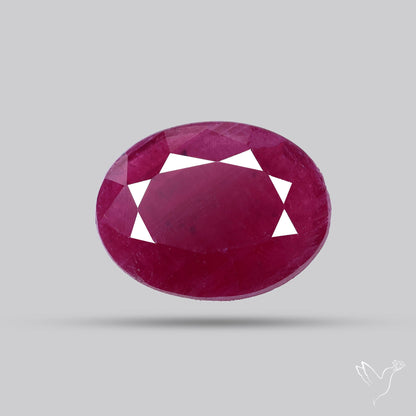 Faceted Natural Indian Ruby