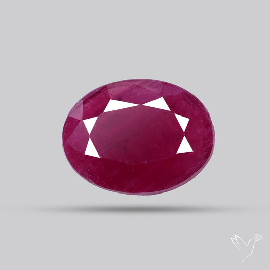 Faceted Natural Indian Ruby