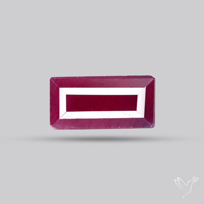 Faceted Natural Indian Ruby