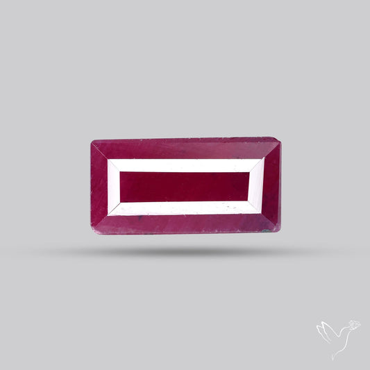 Faceted Natural Indian Ruby