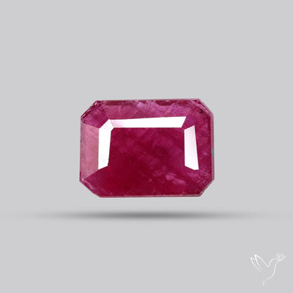 Faceted Natural Indian Ruby