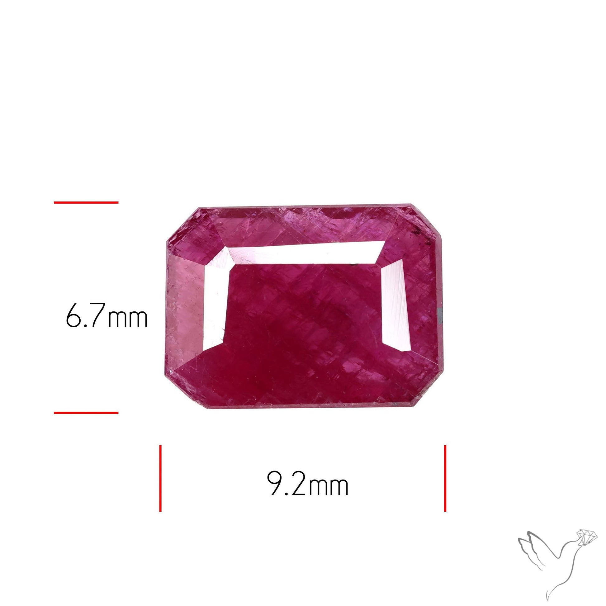 Faceted Natural Indian Ruby