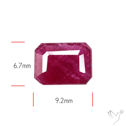 Faceted Natural Indian Ruby
