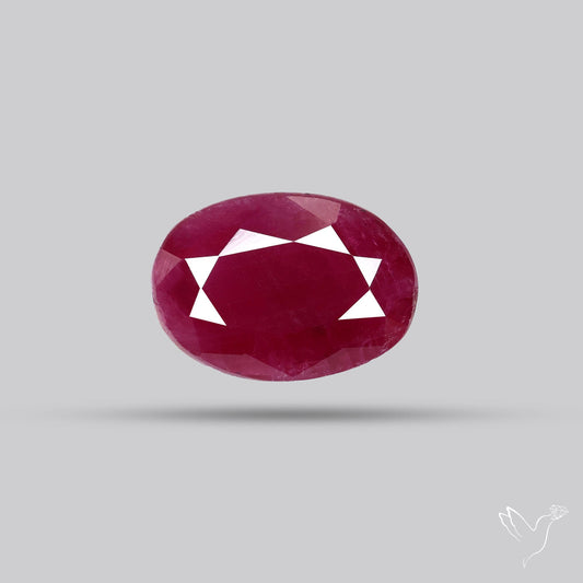Faceted Natural Indian Ruby