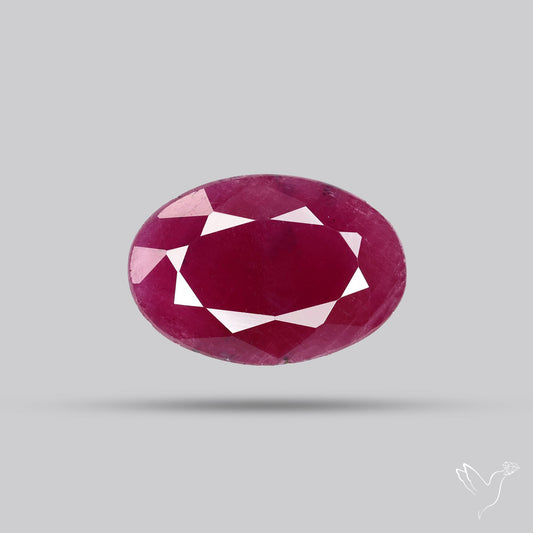 Faceted Natural Indian Ruby