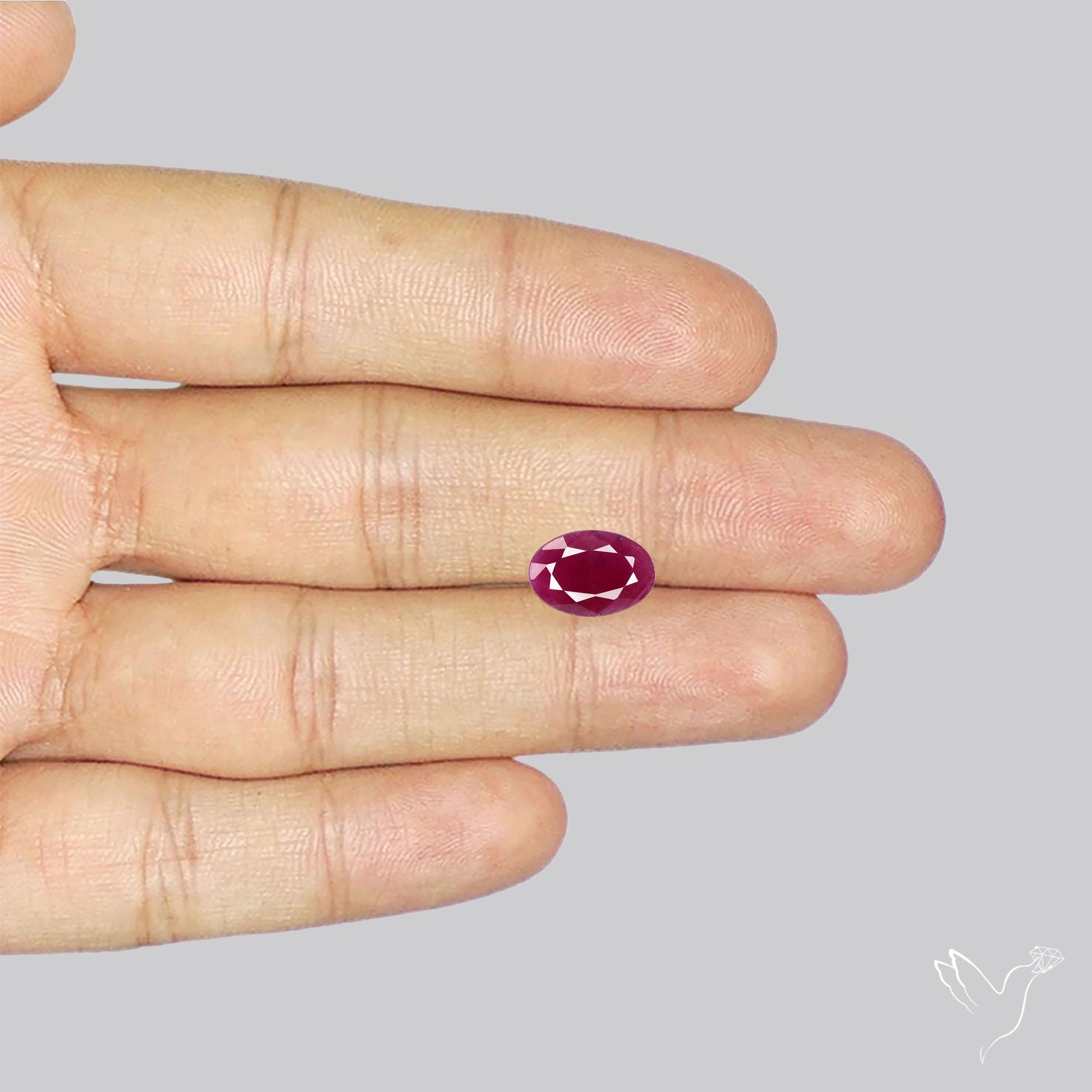 Faceted Natural Indian Ruby
