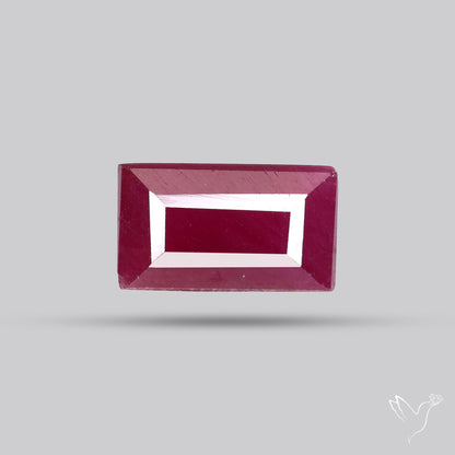 Faceted Natural Indian Ruby