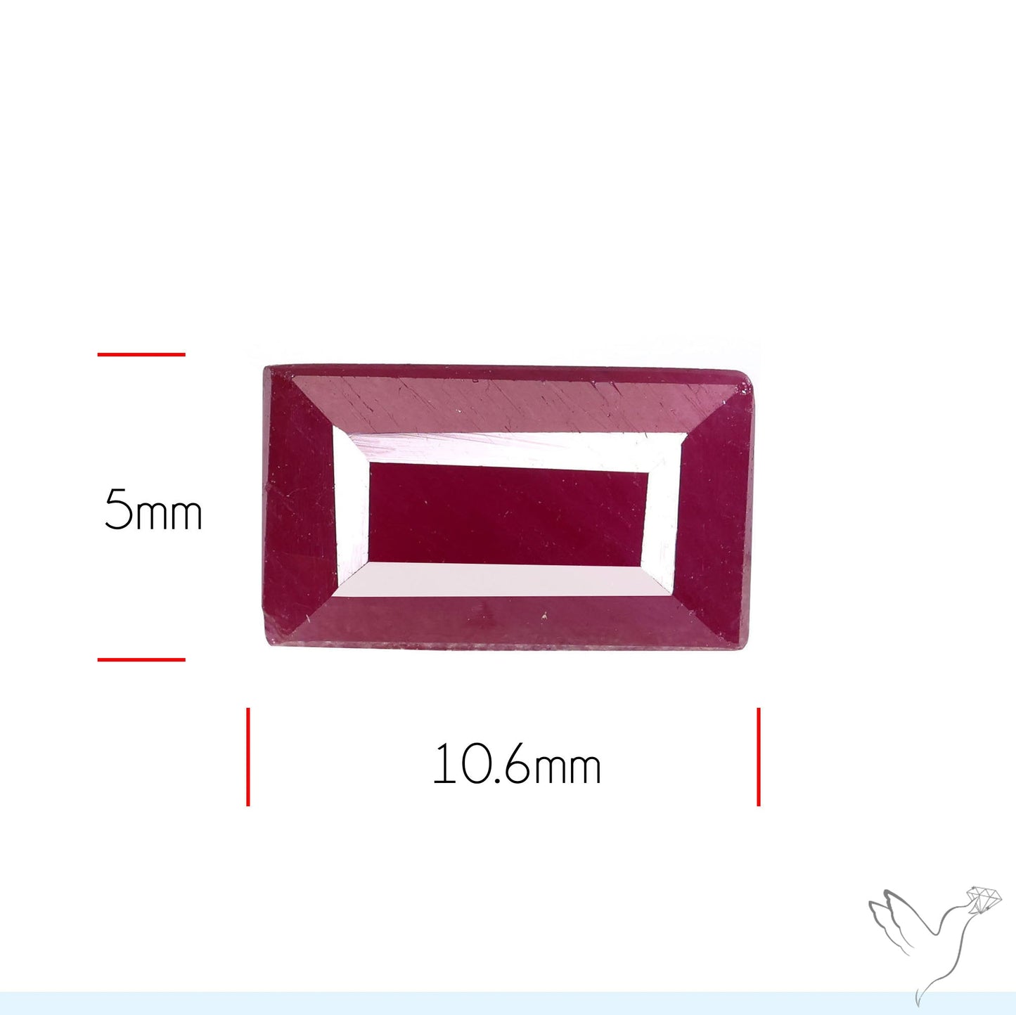 Faceted Natural Indian Ruby