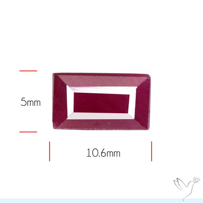 Faceted Natural Indian Ruby