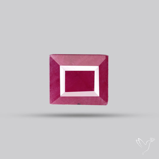 Faceted Natural Indian Ruby