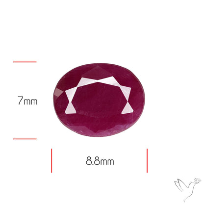 Faceted Natural Indian Ruby