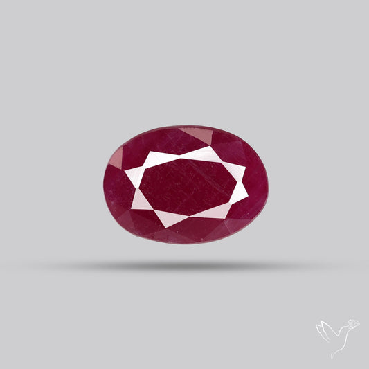 Faceted Natural Indian Ruby