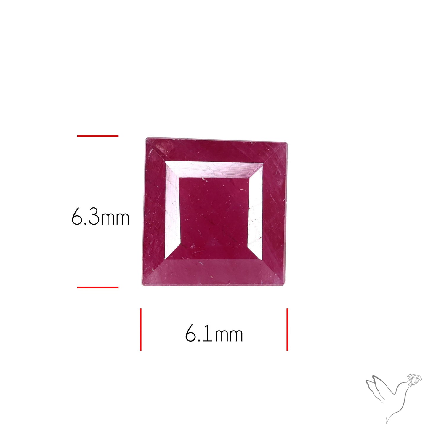 Faceted Natural Indian Ruby