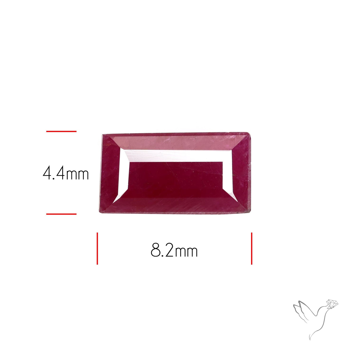 Faceted Natural Indian Ruby