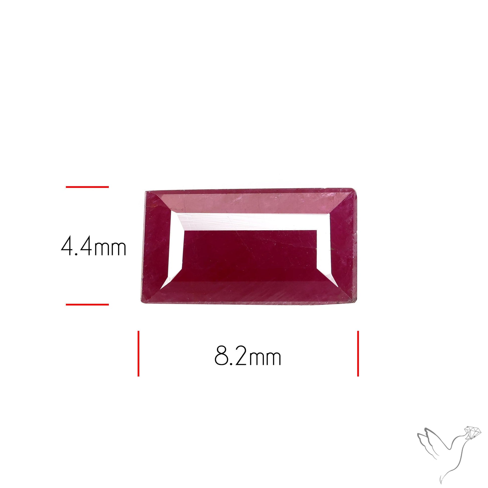 Faceted Natural Indian Ruby