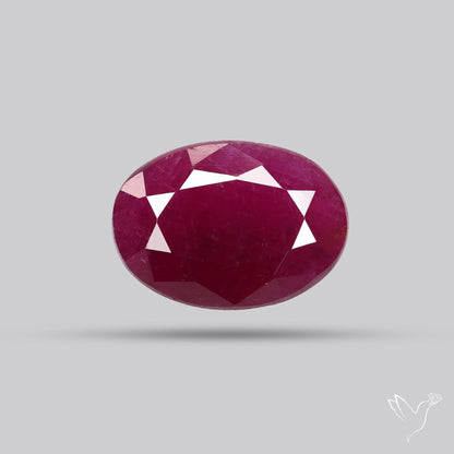 Faceted Natural Indian Ruby
