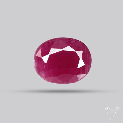 Faceted Natural Indian Ruby