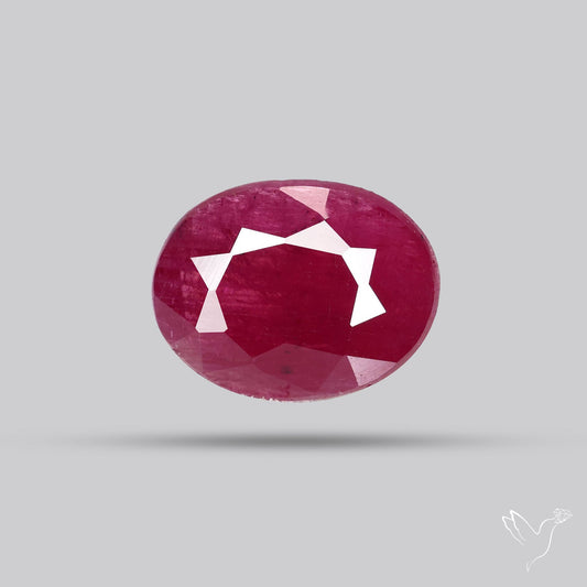 Faceted Natural Indian Ruby