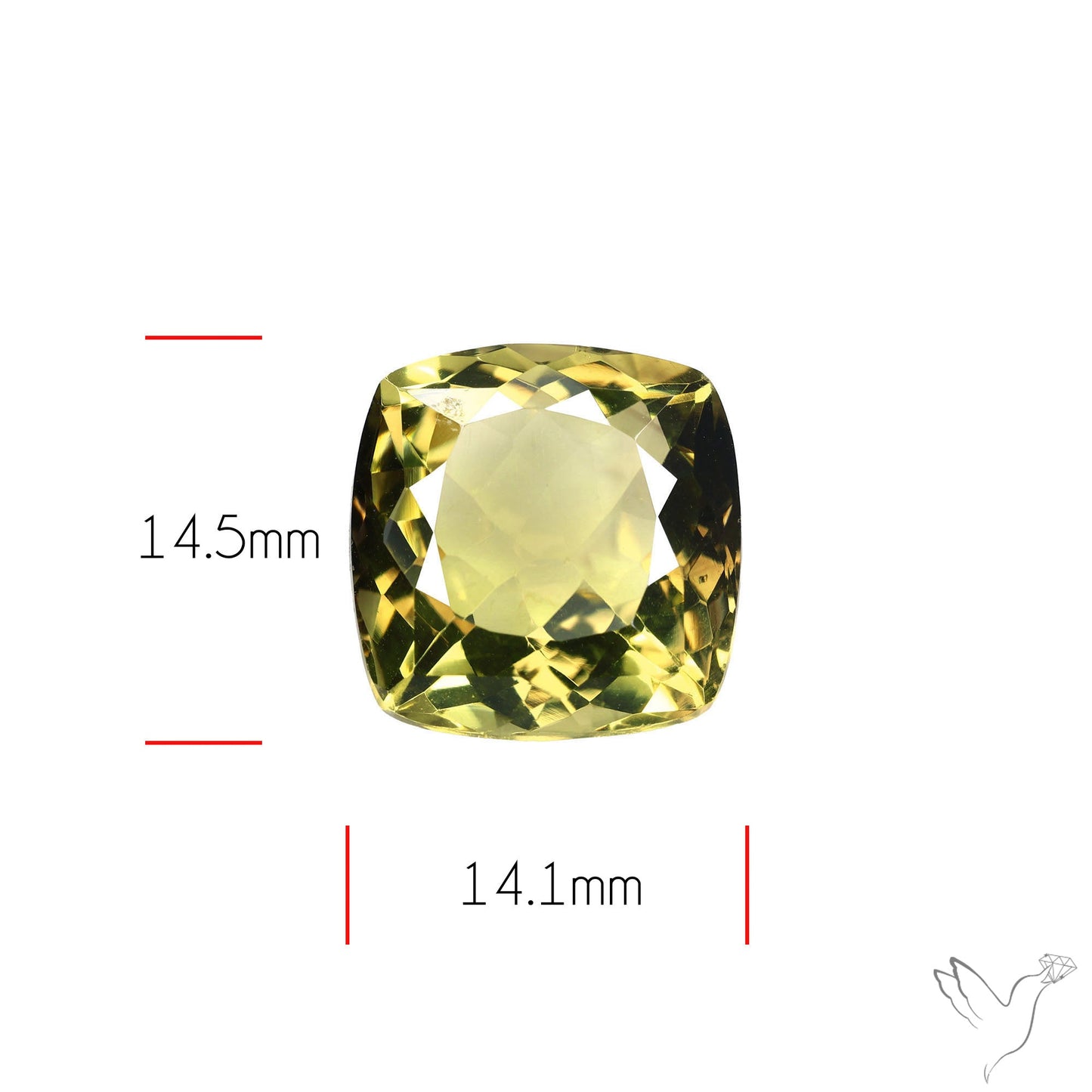 Faceted Lemon Quartz