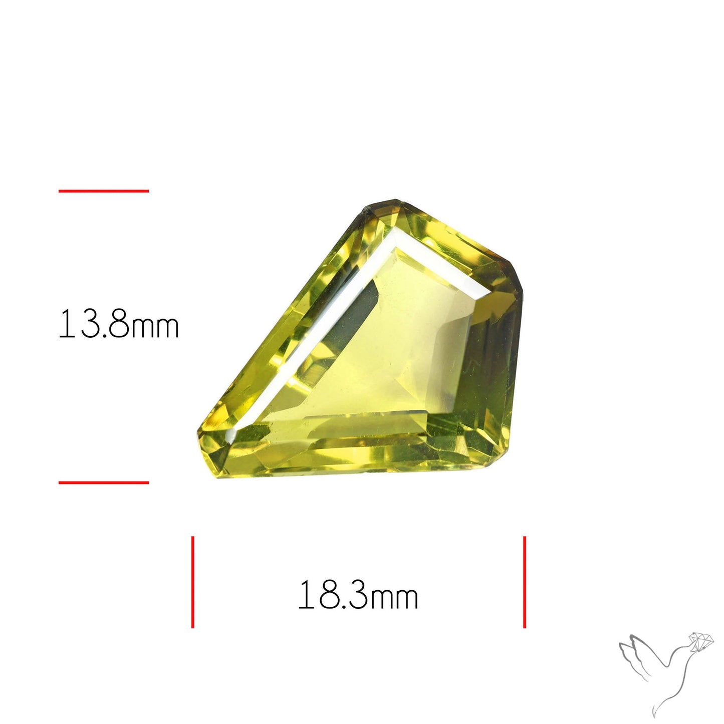 Faceted Lemon Quartz