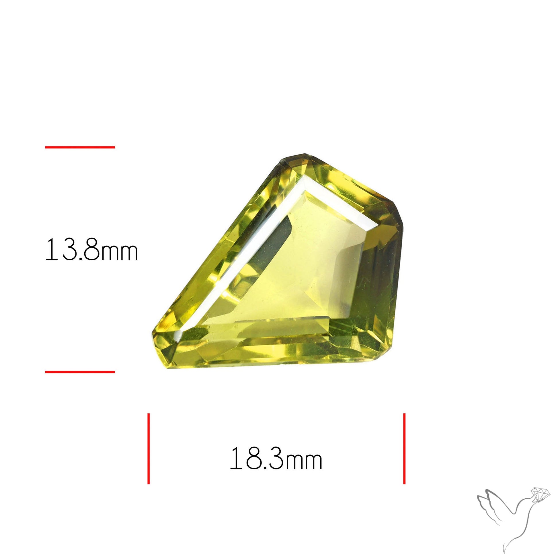 Faceted Lemon Quartz