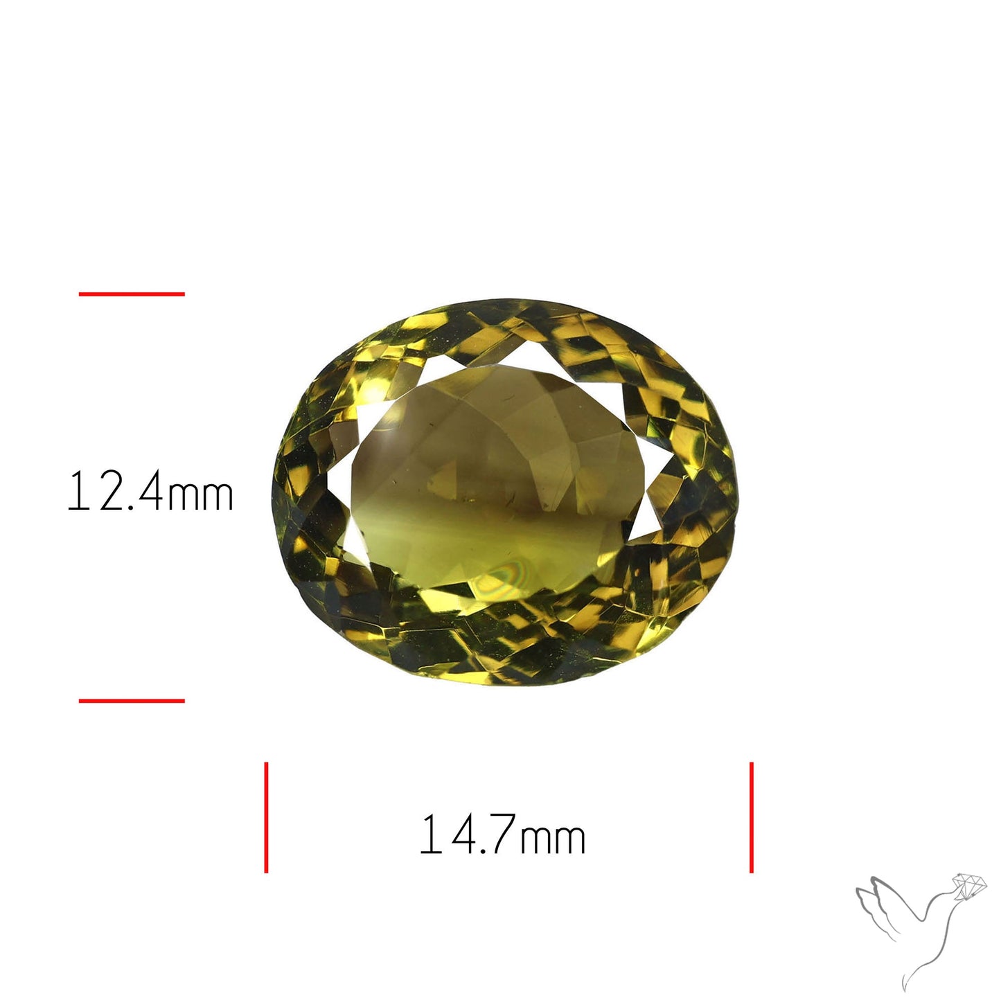 Faceted Lemon Quartz