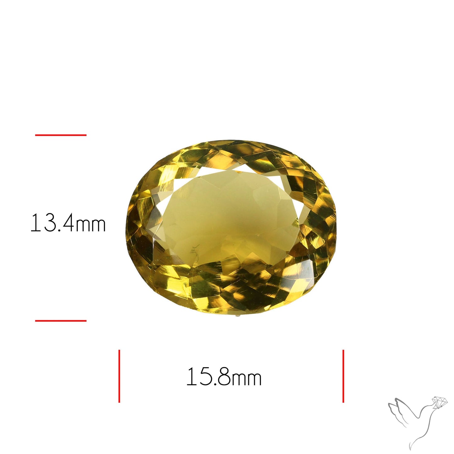 Faceted Lemon Quartz