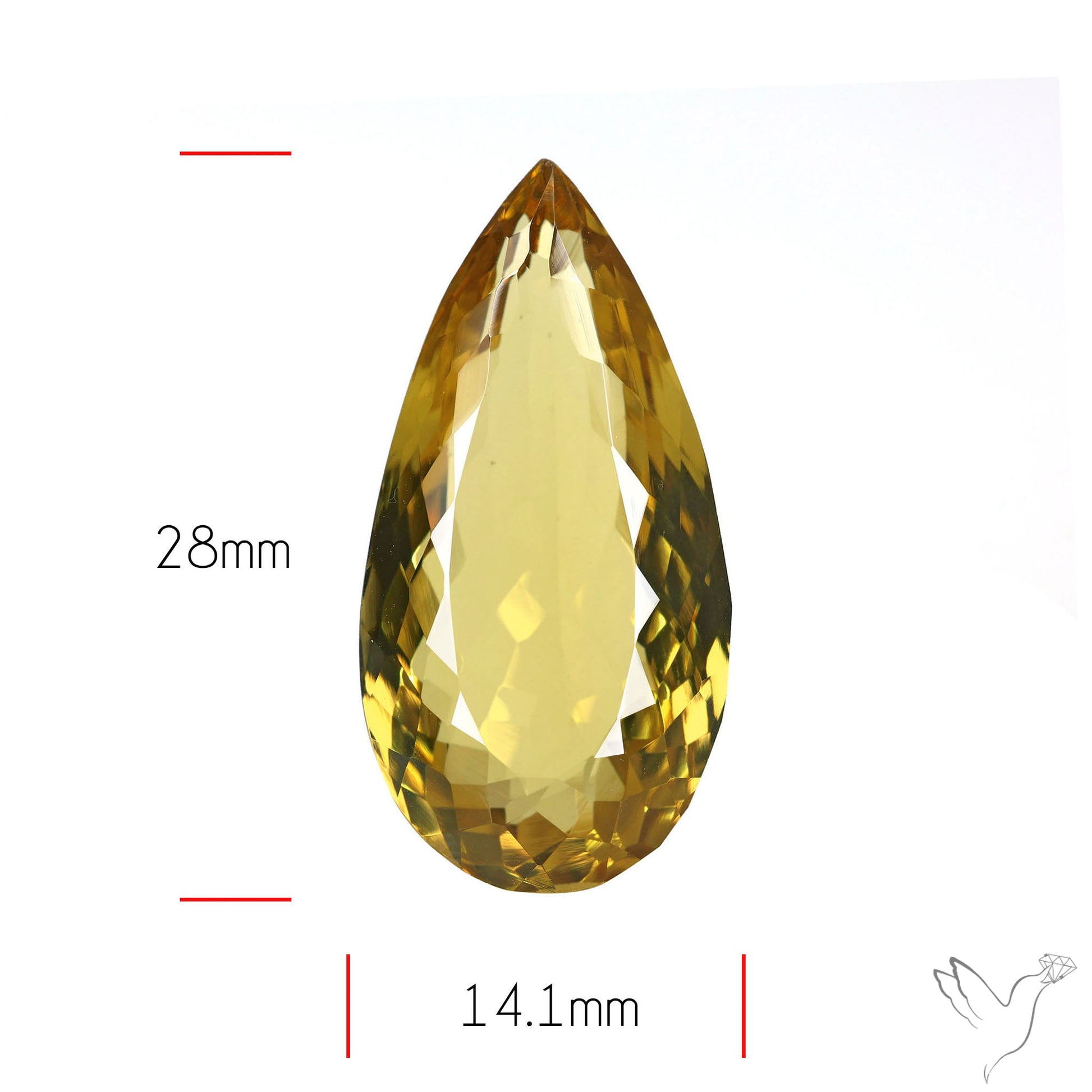 Faceted Lemon Quartz