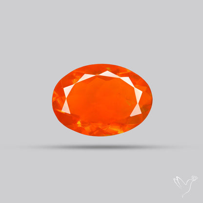 Faceted Mexican Fire Opal