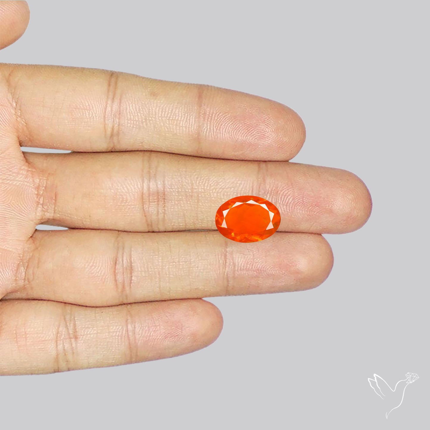 Faceted Mexican Fire Opal