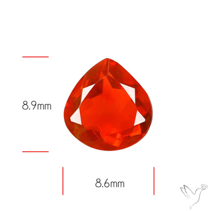 Faceted Mexican Fire Opal
