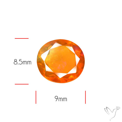 Faceted Mexican Fire Opal