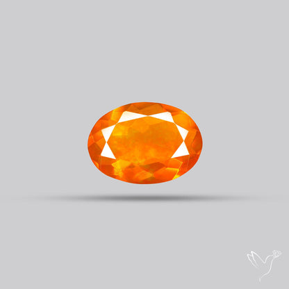 Faceted Mexican Fire Opal