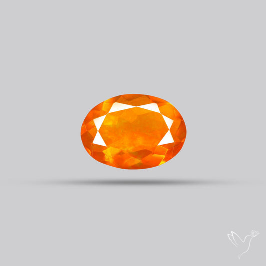 Faceted Mexican Fire Opal