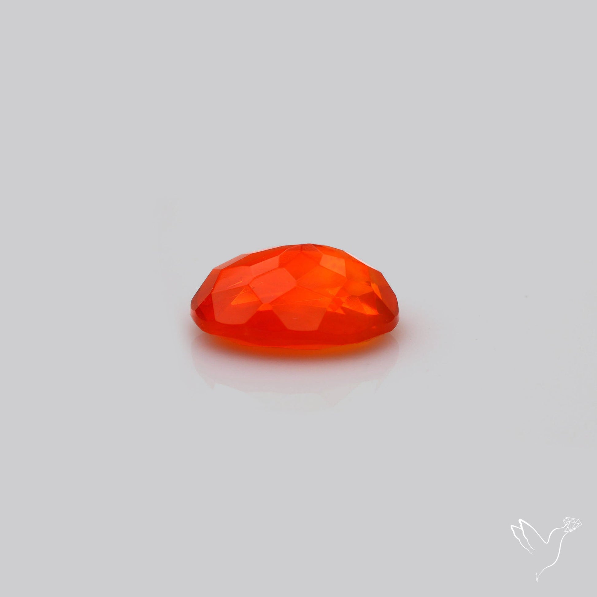 Faceted Mexican Fire Opal