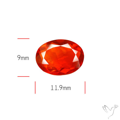 Faceted Mexican Fire Opal