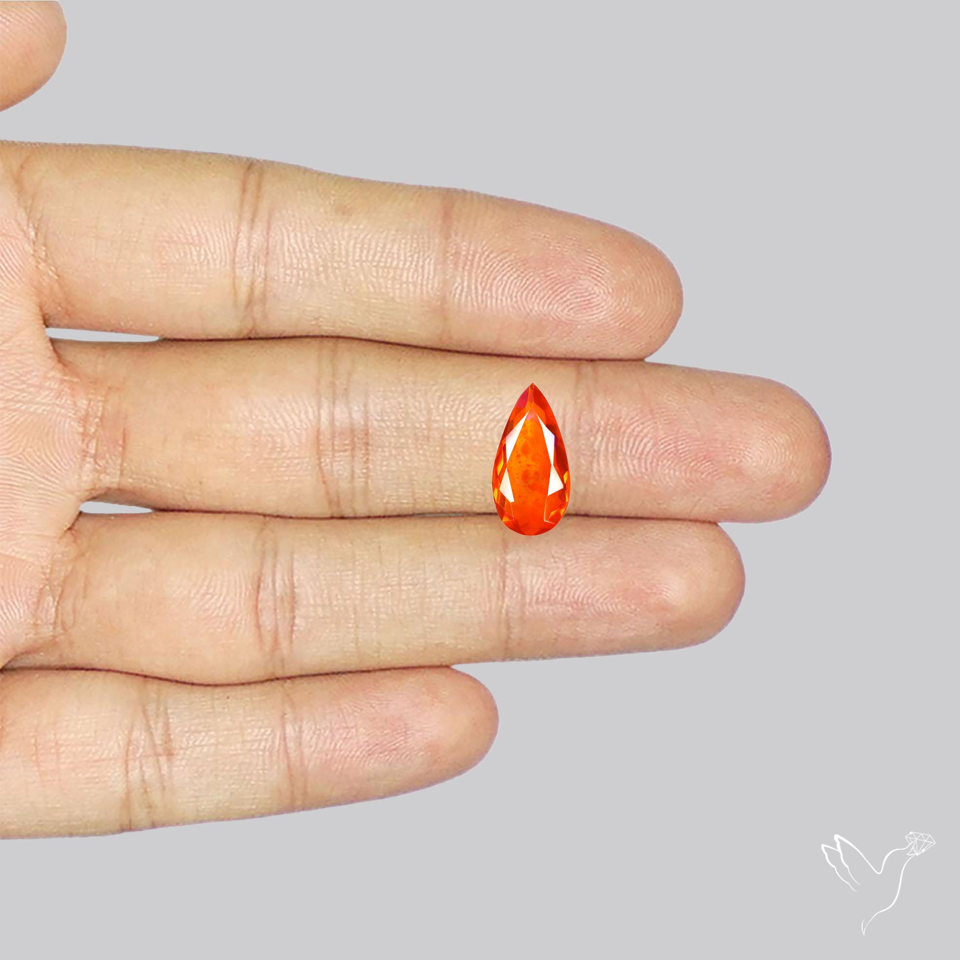 Faceted Mexican Fire Opal