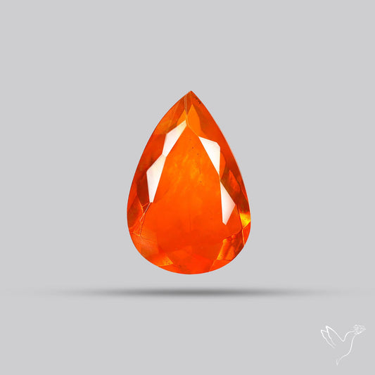 Faceted Mexican Fire Opal