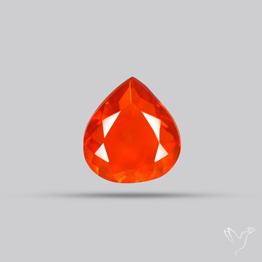 Faceted Mexican Fire Opal