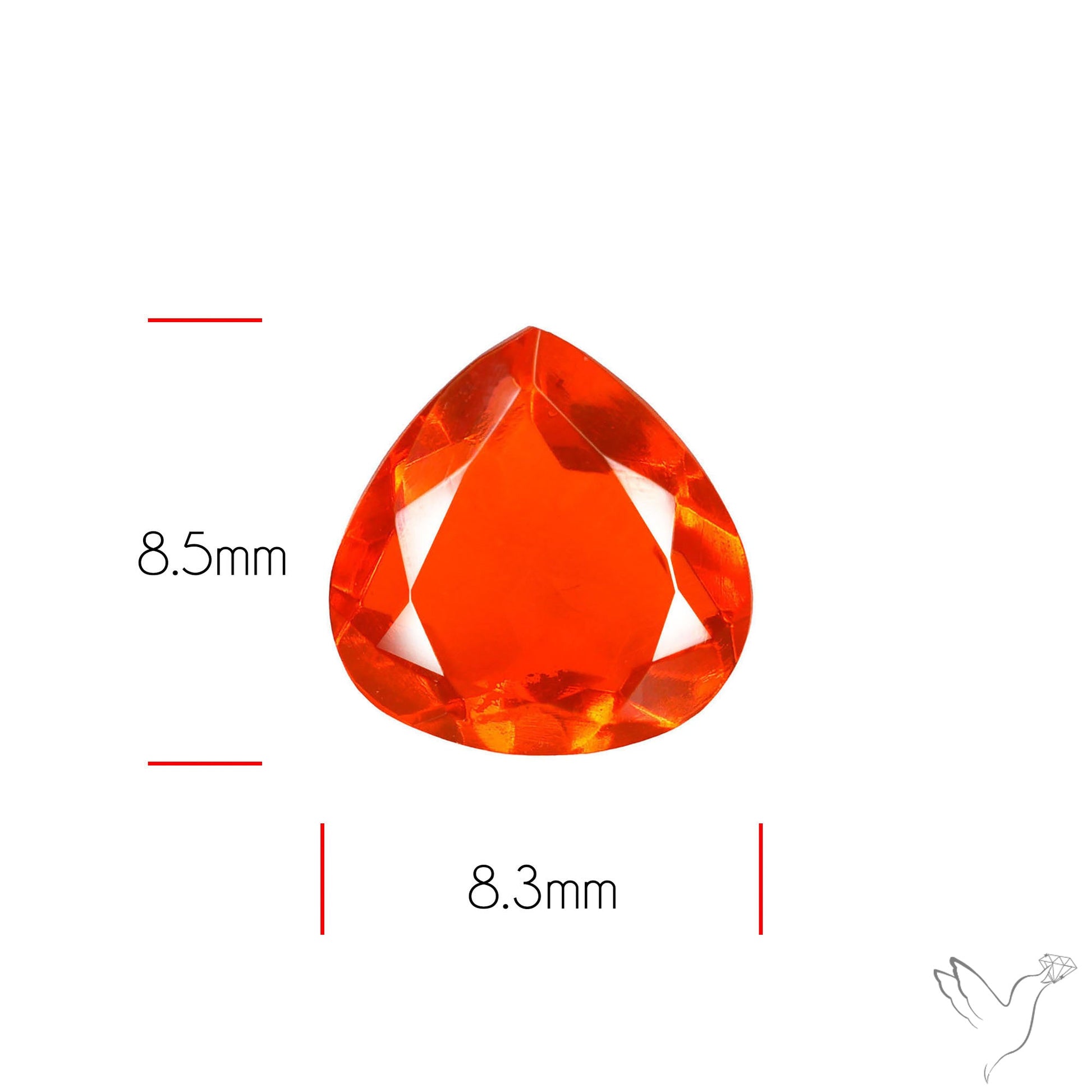Faceted Mexican Fire Opal