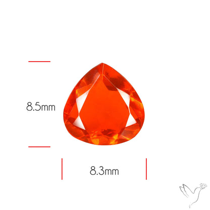 Faceted Mexican Fire Opal